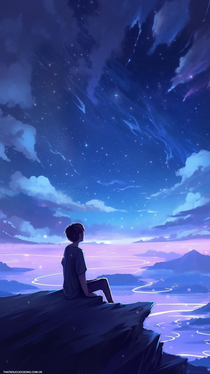 Hình ảnh anime cô đơn nam thường thể hiện sự cô đơn, trầm mặc và tình trạng tâm lý của một chàng trai, thể hiện qua nét vẽ và biểu cảm của nhân vật, tạo nên một không gian tĩnh lặng và đầy nghĩa định.