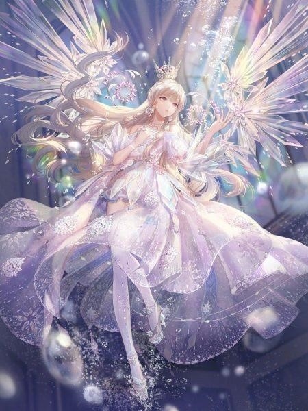 Hình nền manga cô gái thiên thần đẹp