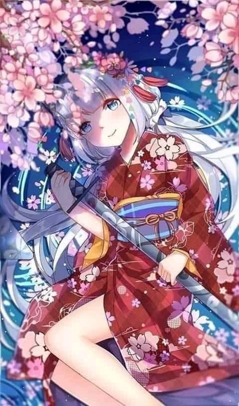 Bức tranh manga với trang phục kimono đáng yêu nhất hiện nay.