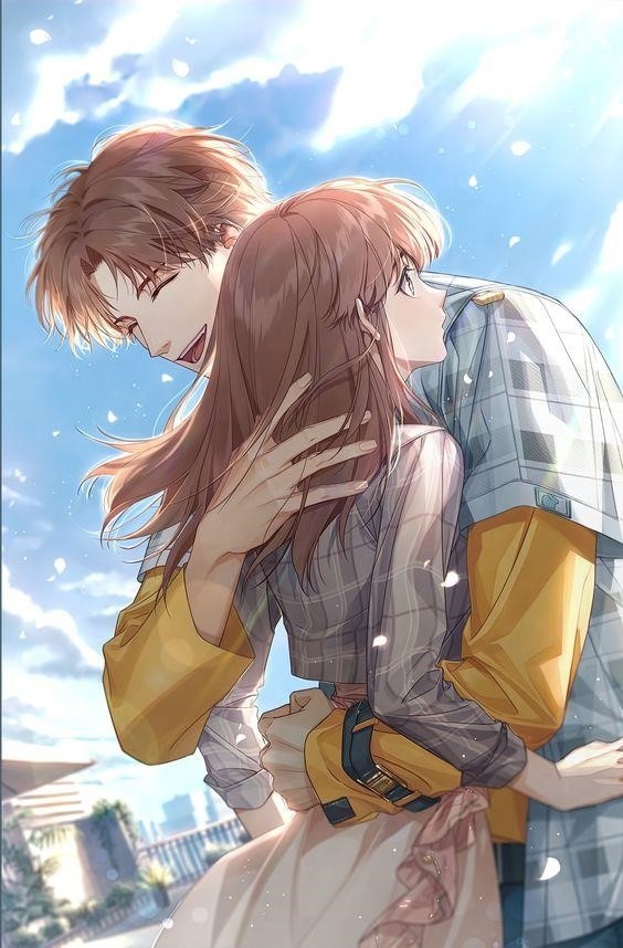 Hình ảnh cặp đôi anime đáng yêu và hấp dẫn.