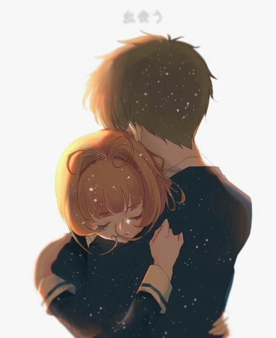 Cảnh anime ôm nhau rất đẹp, yêu thương