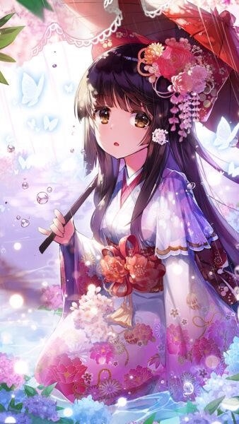 Hình cô gái anime cầm ô là một hình ảnh thường xuất hiện trong các bộ truyện tranh và phim hoạt hình Nhật Bản, thể hiện sự đáng yêu và thu hút của nhân vật nữ trong truyện tranh, được biết đến với nét vẽ đặc trưng và phong cách riêng.