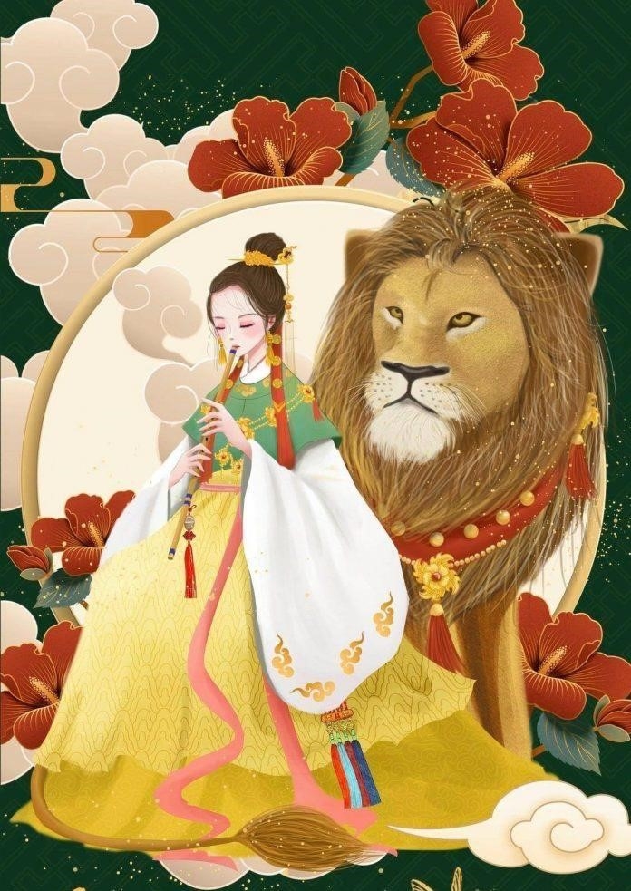 Ảnh Anime Cung Sư Tử Nữ mang đến một hình ảnh đẹp và mạnh mẽ của một cô gái mang chòm sao Sư Tử, biểu tượng của sự quyền lực và tự tin.