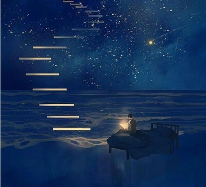 Hình ảnh đẹp nhất của anime 3D là bầu trời đêm.