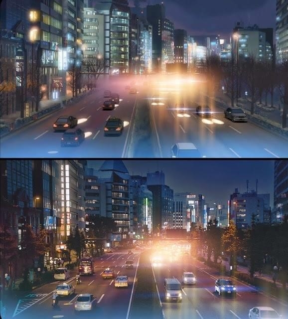 Các bộ anime nổi tiếng đã thể hiện đường phố đẹp của Tokyo Nhật Bản qua nét vẽ.