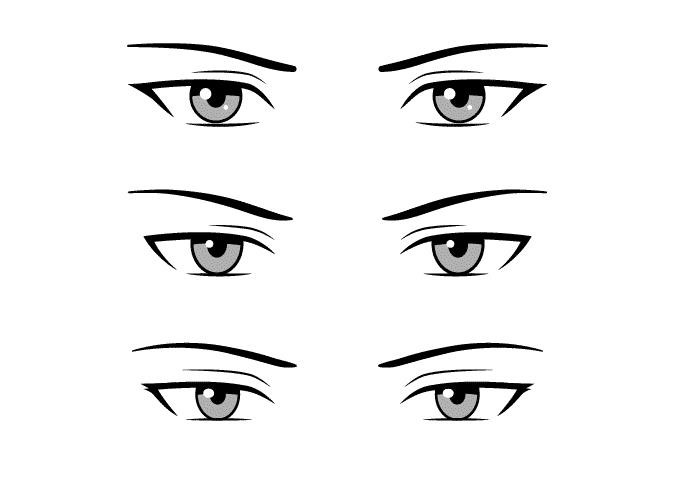 Cách vẽ mắt Anime nhân vật Nam dễ nhất