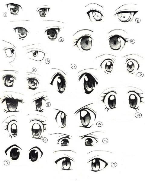 đôi mắt dành cho phim hoạt hình Nhật Bản và nhân vật chibi