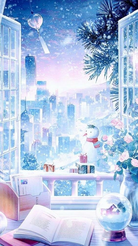 Hình ảnh anime mùa đông, đáng yêu, cảm xúc tuyệt vời nhất.