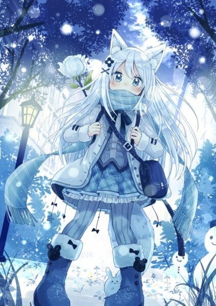 Hình ảnh anime mùa đông đẹp nhất, đáng yêu nhất.