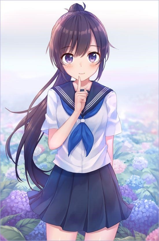 Hình anime cô học sinh nữ dễ thương và đáng yêu nhất.