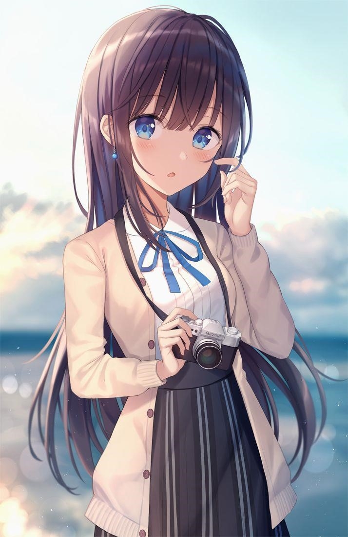 Hình ảnh cô gái anime dễ thương, duyên dáng
