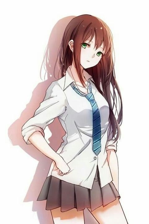 Hình ảnh anime cô gái học sinh cá tính