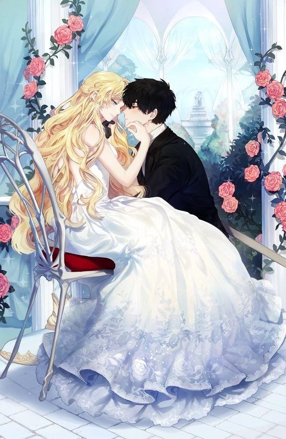 Hình ảnh anime cặp đôi kết hôn