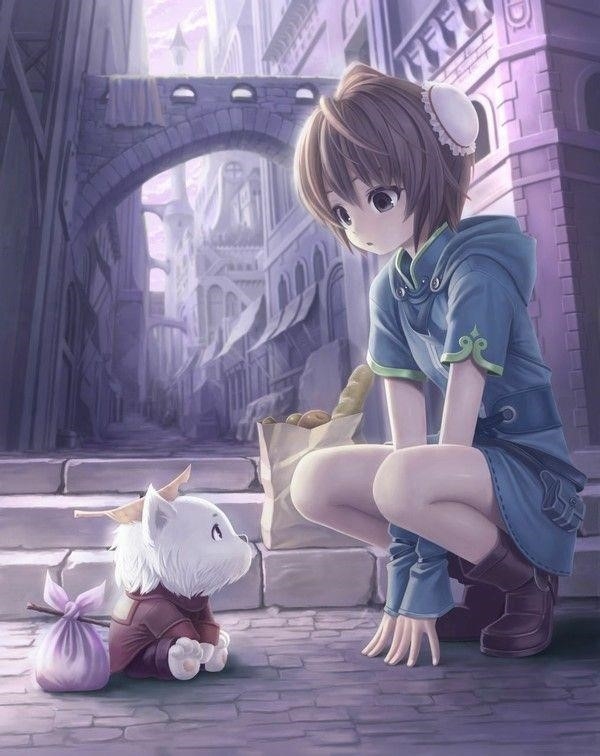 Hình ảnh Anime buồn cô đơn, đơn độc một mình.