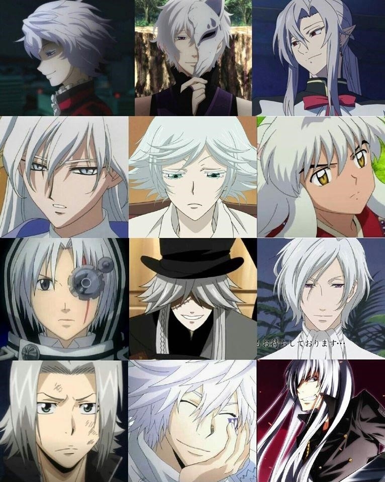 Các nhân vật có tóc cùng màu trong thế giới anime.