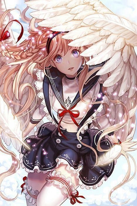 Hình ảnh manga thiên thần xinh đẹp, đáng yêu nhất.