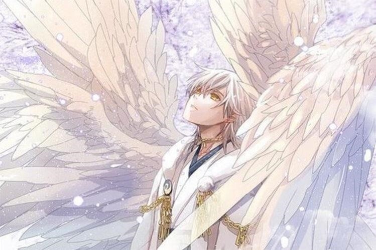 Hình nền manga thiên thần cực kỳ xinh đẹp.