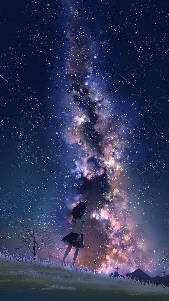 Hình ảnh vũ trụ anime tuyệt đẹp, đầy mơ mộng dành cho bạn.