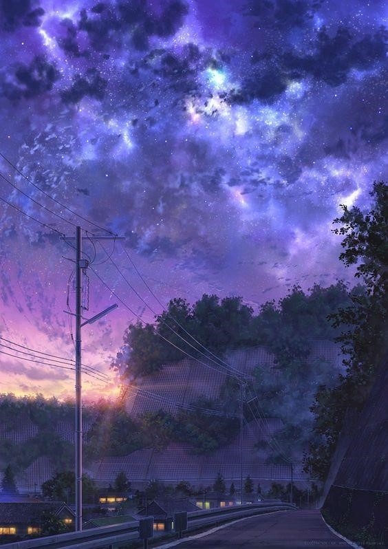 Ảnh Galaxy Anime Phong Cảnh mang đến cho người xem một hình ảnh vô cùng tuyệt đẹp với các hành tinh, ngôi sao và vũ trụ đầy màu sắc và phong cảnh kỳ ảo.