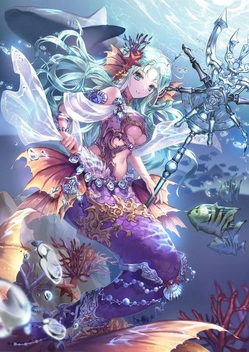 Hình anime của nàng tiên cá xinh đẹp và hiếm