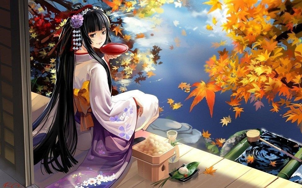 Hình ảnh manga Nhật đẹp, tĩnh lặng, yên bình.