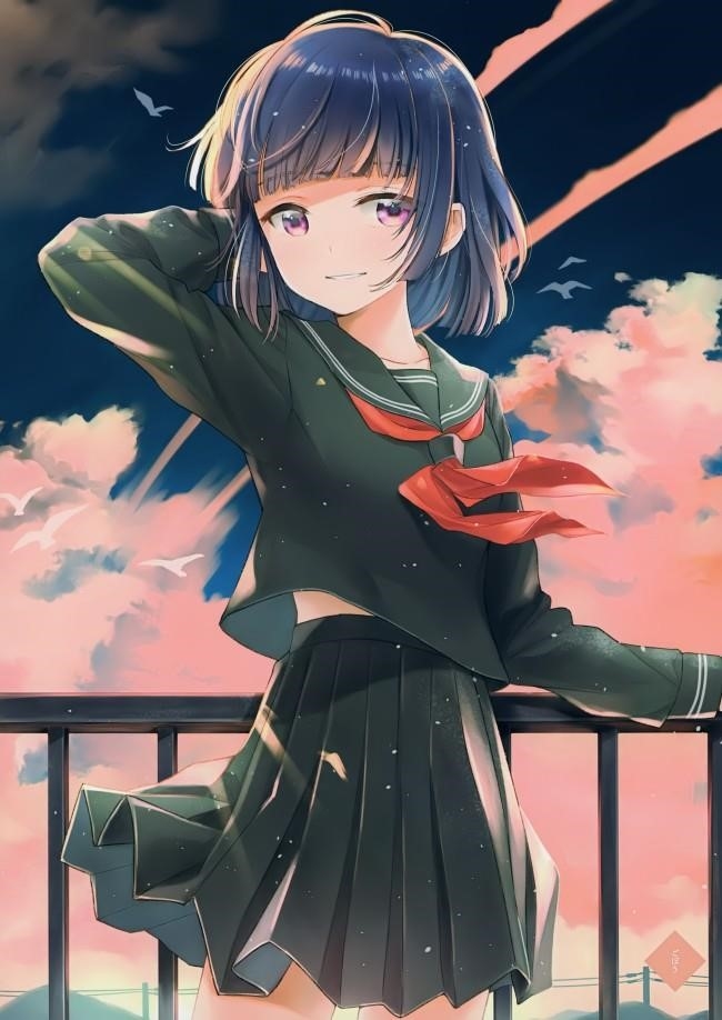 Hình ảnh của nữ nhân vật trong trang phục anime.