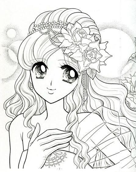Top 20 tranh tô màu công chúa anime nhìn là mê