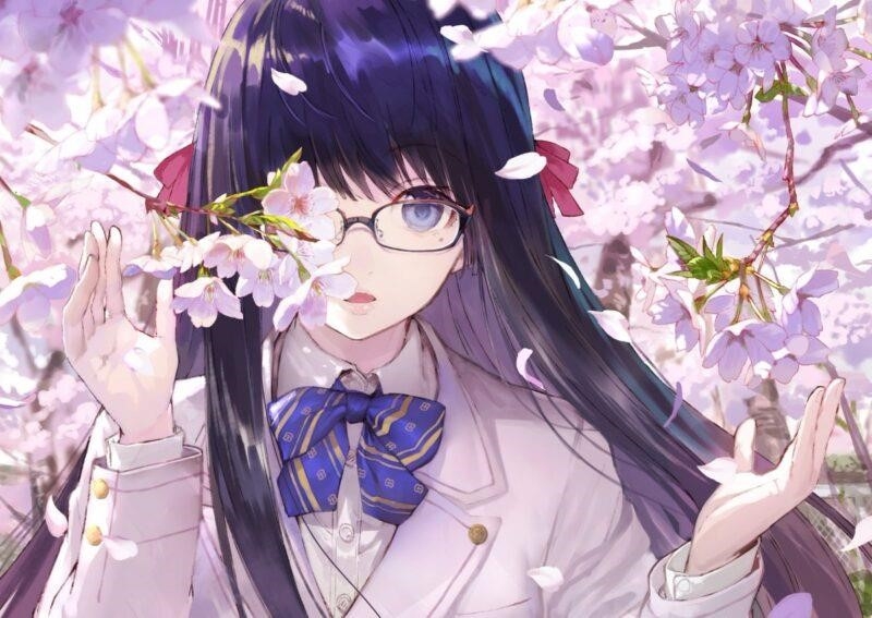 Ảnh anime nữ đeo kính cute là một hình ảnh phổ biến trong văn hóa anime, thể hiện vẻ đáng yêu và thu hút của nhân vật nữ đeo kính.
