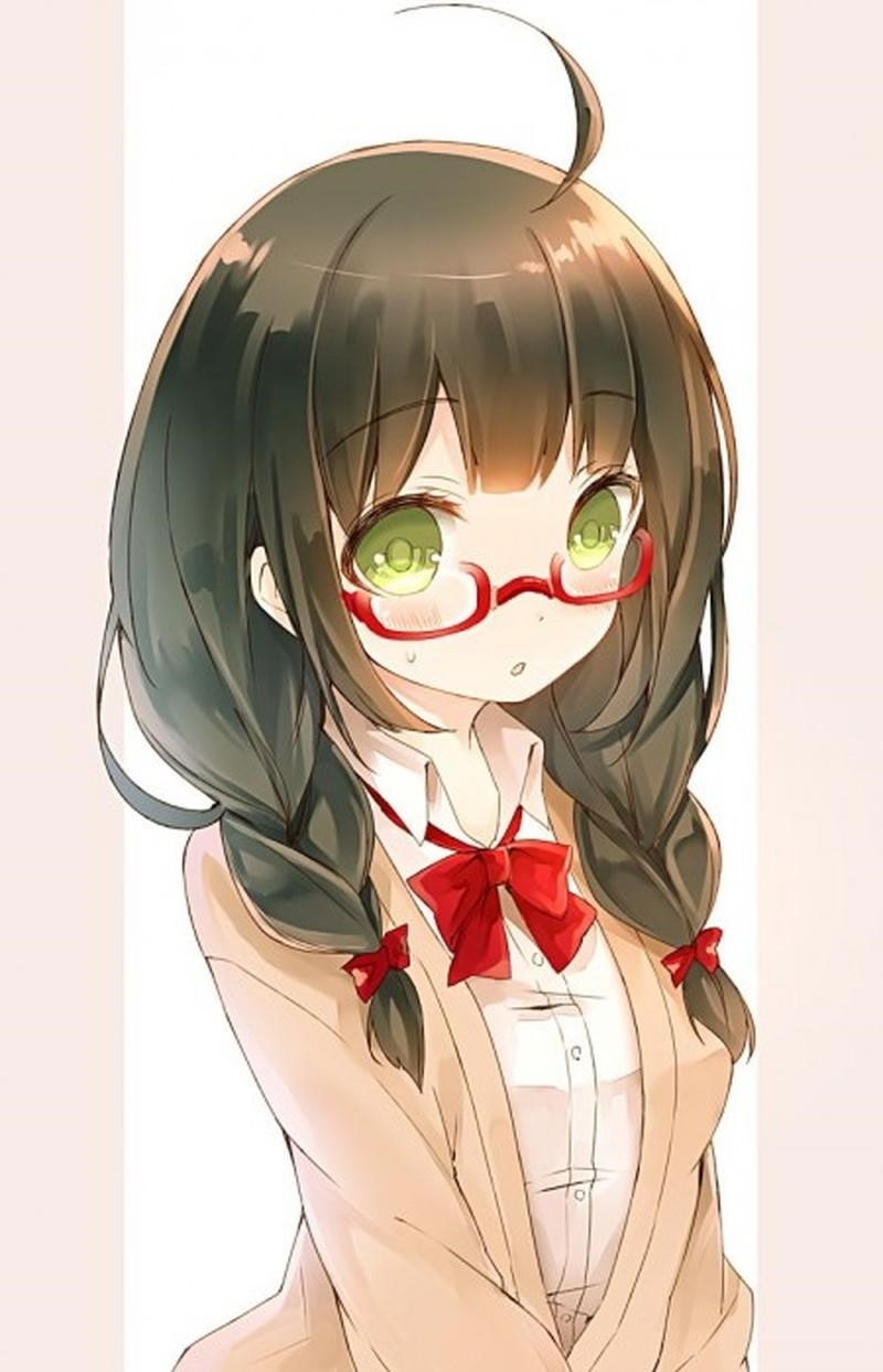 Avatar hình ảnh của một cô gái anime dễ thương đeo kính.