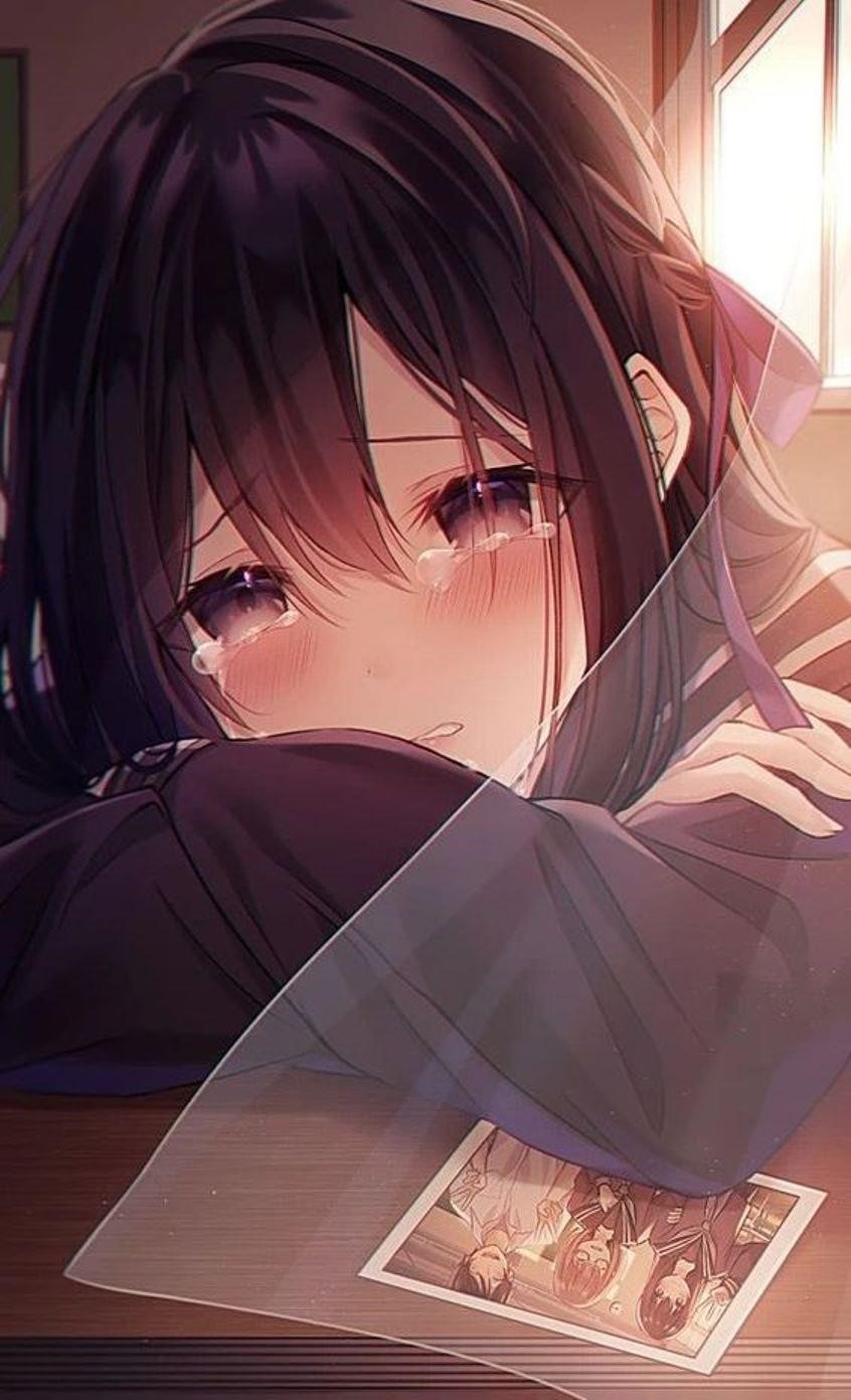 Ảnh anime buồn khóc thể hiện cảm xúc đau buồn và tuyệt vọng của nhân vật, tạo nên một không khí đầy xúc động và sâu sắc.