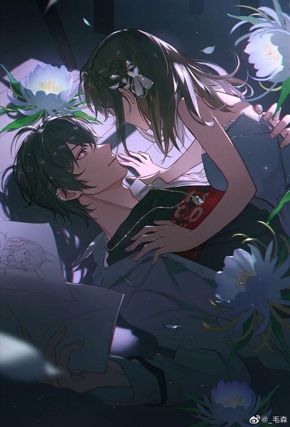 Hình ảnh cặp đôi Anime Xinh Xắn Dễ Thương Hầm Hố